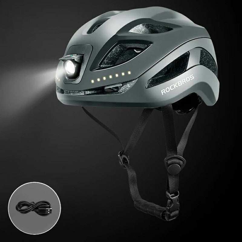 ROCKBROS ZK-077 Warning Light Cycling Helmet Bicycle Helmet Head Protector (CE) ROCKBROS ZK-077 Warning Light Cycling Helmet Bicycle Helmet Head Protector (CE)